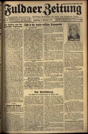 Ausgabe vom Samstag, den 09. Februar 1935.