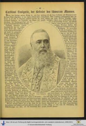 Cardinal Lavigerie, der Befreier des schwarzen Mannes.