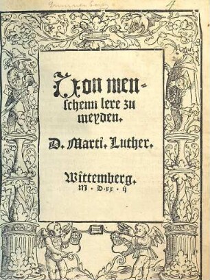 Uon menschenn lere zu meyden