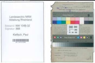 Entnazifizierung Paul Klefisch , geb. 29.10.1890 (Stadtbeamter)