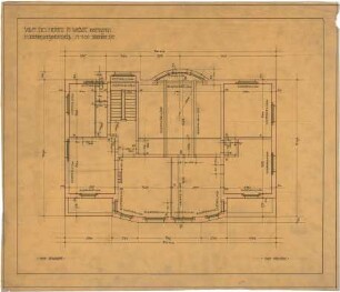 Billing, Hermann; Gernsbach, Scheffelstr. 1; Villa Weber - Grundriss 1. OG