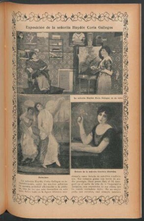 Exposición de la señorita Haydée Coria Gallegos