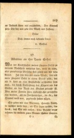 57. Albertine an ihre Tante Erthal.