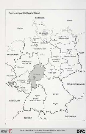 Karte Bundesrepublik Deutschland