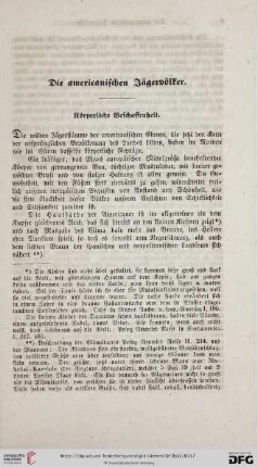 Die americanischen Jägervölker