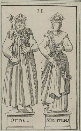 Doppelbildnis des Kaisers Otto I. und seiner Mutter Mathilde