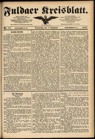 Ausgabe vom Donnerstag, den 11. September 1902.