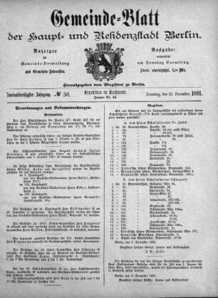 1891,50: No. 50, 13. Dezember 1891