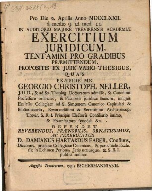 Exercitium juridicum