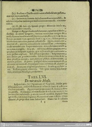 Thes. LVI. De miraculis Mosis