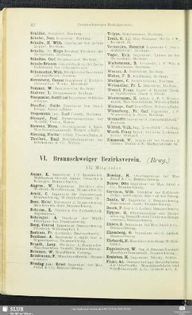 VI. Braunschweiger Bezirksverein.