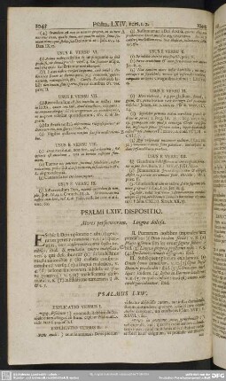 Psalmi LXIV. Dispositio. Mores persecutorum. Lingua dolosa