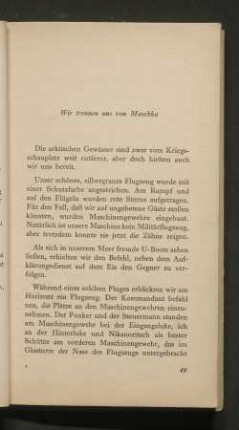 Wir trennen uns von Maschka