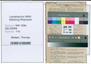 Entnazifizierung Thomas Nielsen , geb. 05.11.1919 (Bautechniker)