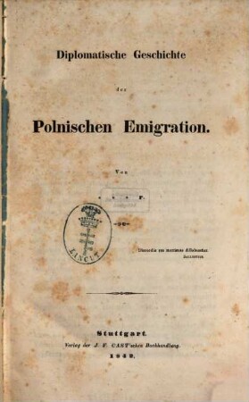 Diplomatische Geschichte der polnischen Emigration