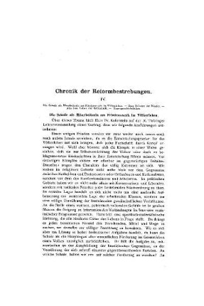 Chronik der Reformbewegungen : IV.