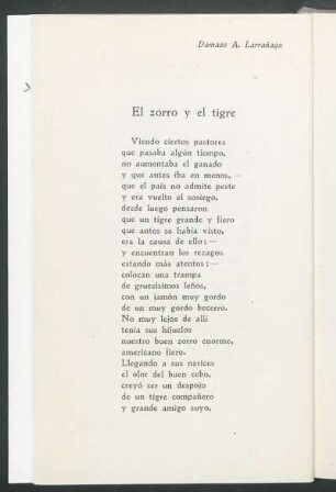 El zorro y el tigre