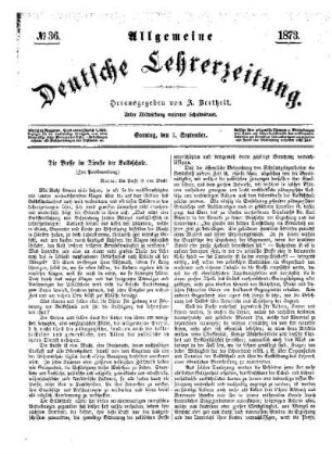 Die Presse im Dienste der Volksschule