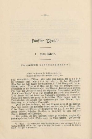Fünfter Theil.