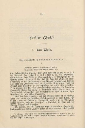 Fünfter Theil.