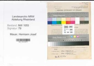 Entnazifizierung Hermann Josef Mauer , geb. 07.04.1903 (Arbeiter)