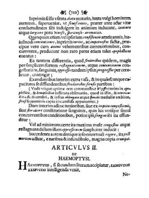 Articvlvs II. De Haemoptysi.
