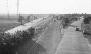 Autobahndreieck Mannheim Abgebrochen anläßlich des Umbaues des Mannheimer Dreiecks zum Autobahnkreuz 1969.