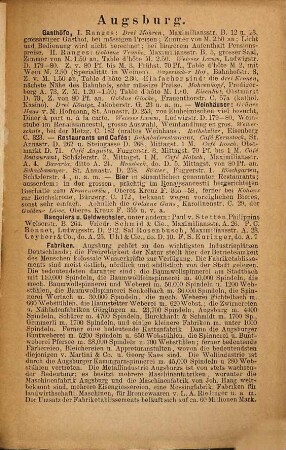 Führer durch die Stadt Augsburg : Wörl's Reisehandbücher