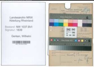 Entnazifizierung Wilhelm Gerken , geb. 08.06.1890 (Malermeister)