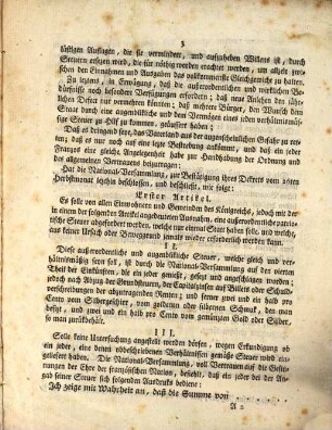 Erklärung, durch welche das Dekret der National-Versammlung die patriotische Steuer betreffend, sanktionnirt wird : Vom 9. Weinmonat 1789