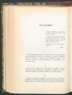 Las palabras - Lineas