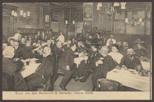 Ansichtskarte „Restaurant R. Holleufer“, Yorckstraße 85-86