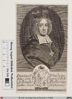 Bildnis Emmanuel-Théodose de La Tour d'Auvergne, cardinal de Bouillon