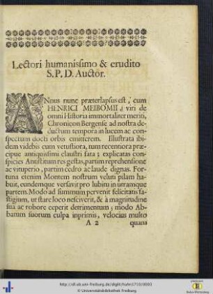 Lesergruß (Vorwort) des Autors.