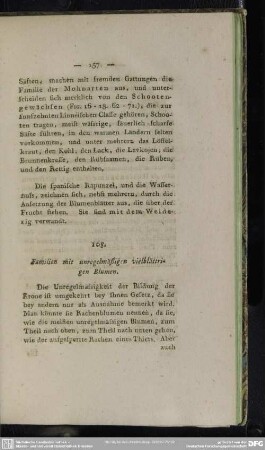 108. Familien mit unregelmäßigen vielblättrigen Blumen