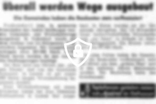 Überall werden Wege ausgebaut