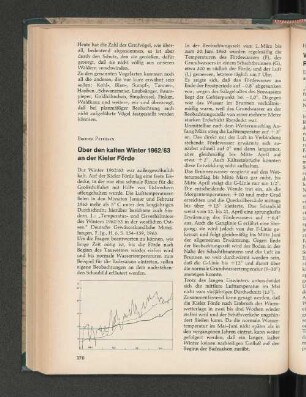 Über den kalten Winter 1962/63 an der Kieler Förde