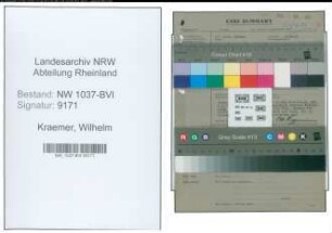 Entnazifizierung Wilhelm Kraemer , geb. 08.04.1892 (Schmied)