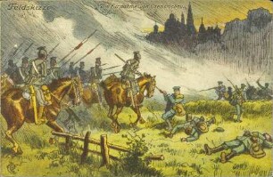 Feldskizze. Die Einnahme von Czenstochau.