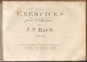 Exercices pour le clavecin : (Aria con variazioni) ; oeuv. 1 [veränd. in 2]