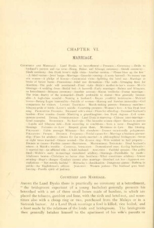 Chapter VI. Marriage