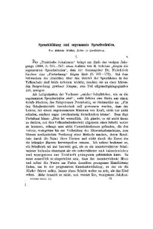 Sprachbildung und sogenannte Sprachschulen