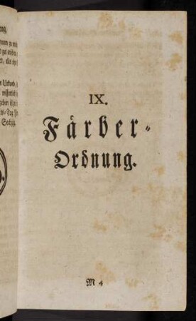 183-222, IX. Färber-Ordnung.