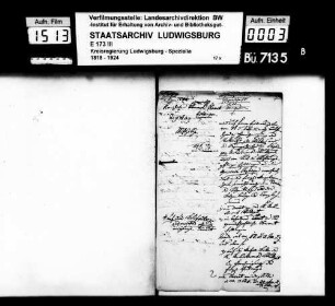 Stiftungssachen: Liegenschaften, Oberamt Esslingen