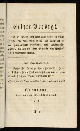 295-317, Eilfte Predigt.