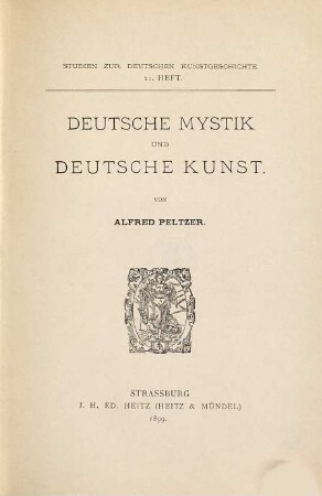 Deutsche Mystik und deutsche Kunst