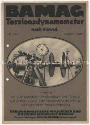 Torsionsdynamometer nach Vieweg.