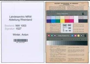 Entnazifizierung Anton Winter , geb. 20.08.1907 ()