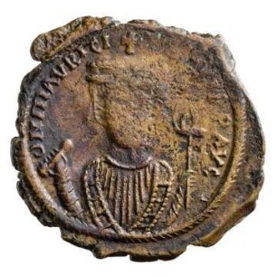 Münze, Follis, 601 / 602