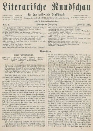 33-38 Neuere Predigtliteratur : Schluß